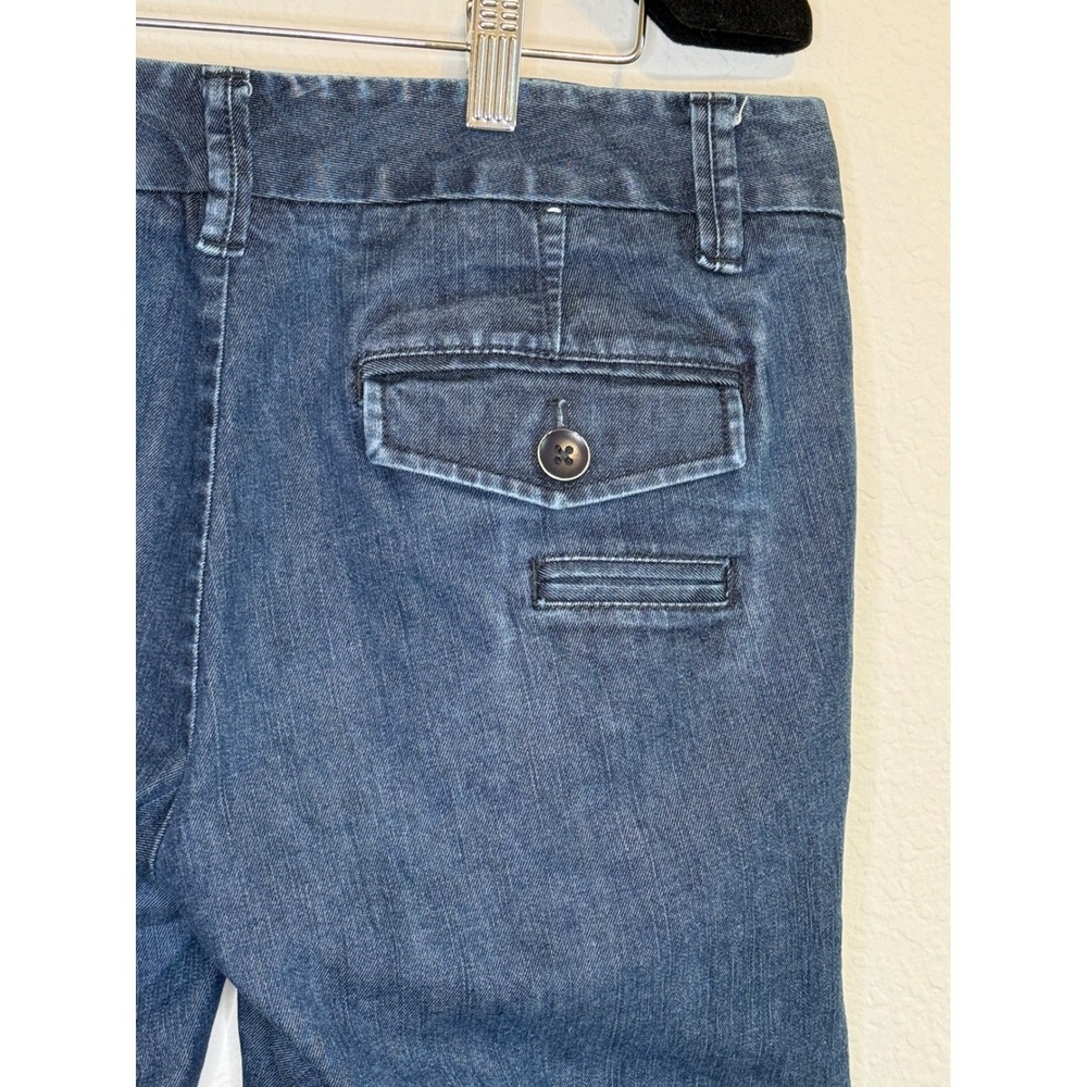 Gap brand Denim Wide Leg Blue cotton blend Casual Women's trousers size 6 reg - Picture 7 of 13